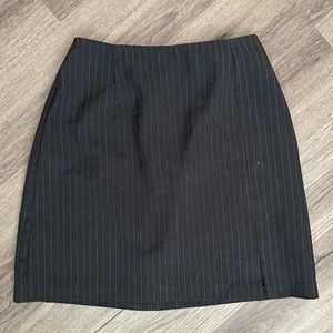 Dark grey Pin stripe mini skirt